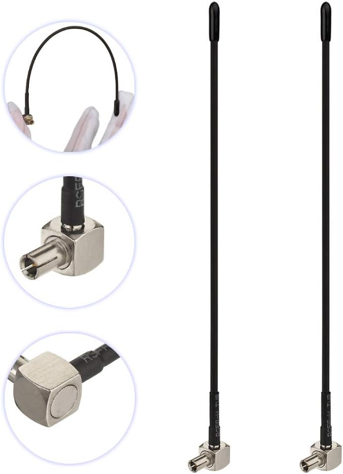 BINGFU 4G LTE Antenna Mini Soft Whip TS9 (2-Pack) Compatible with Verizon AT&T T-Mobile Sprint 4G LTE Mobile Hotspot MiFi Router Cellular Broadband Modem USB Modem Dongle Adapter - Image 1